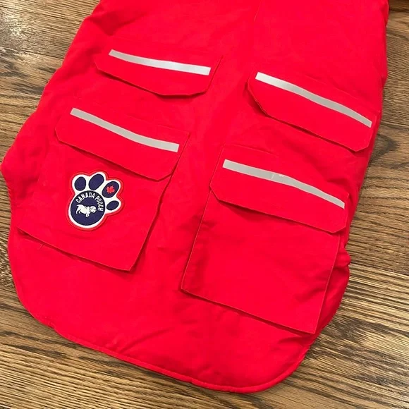 💕x3HP💕Red Canada Pooch dog winter coat - Picture 5 of 14
